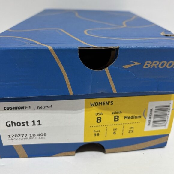 Brooks Women’s Ghost 11, Navy/Gray Running Shoes, Size 8 M - Picture 7 of 7